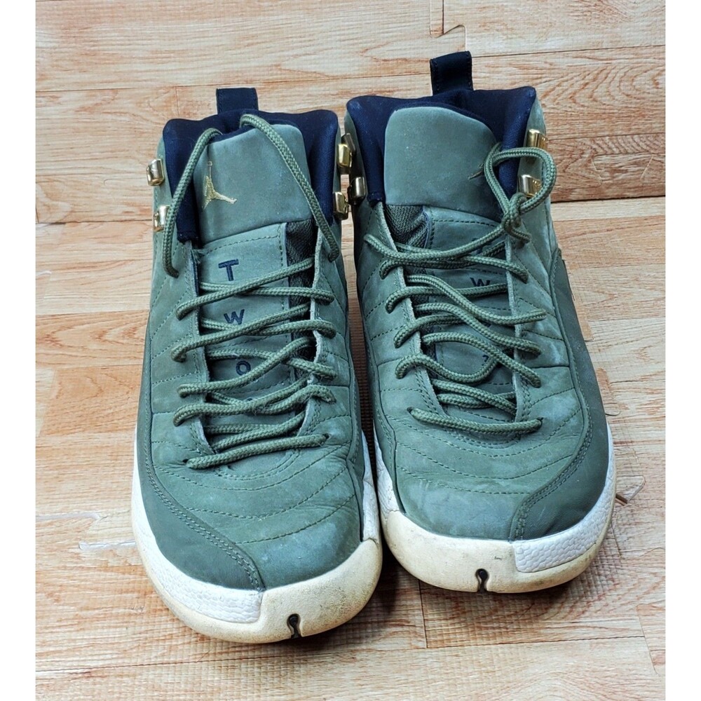 Nike Air Jordan 12 Retro CP Class 2003 Green Sneakers 153265-301 Youth Size 7Y